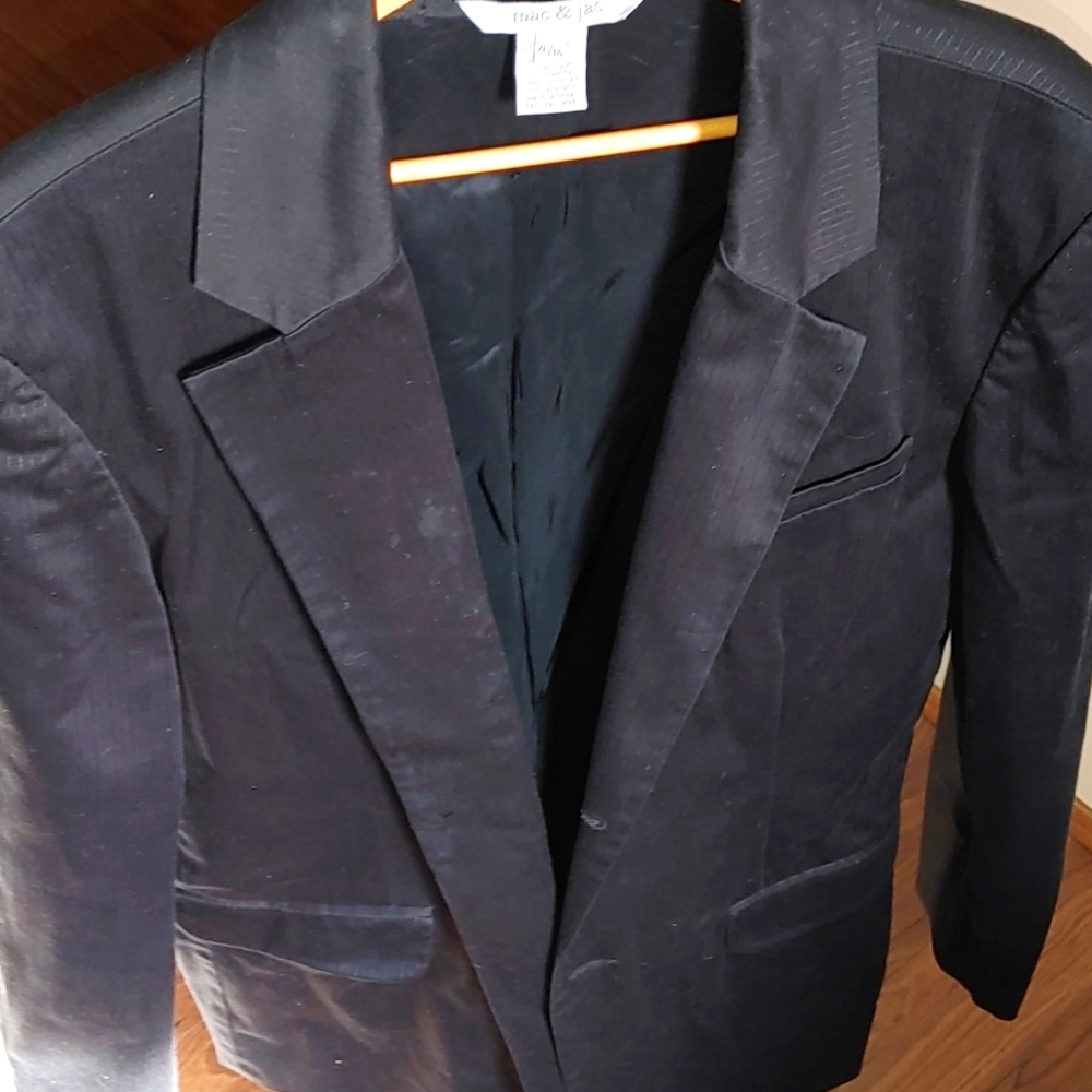 FLASHY SUIT JACKET PIN STRIP SLICK STYLE